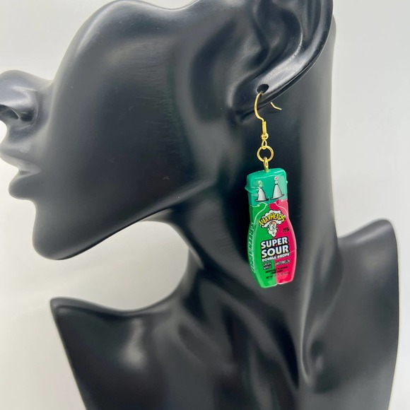War Heads Earrings - Super Sour Candy Mini Brands Earrings - Snack Earrings - Picture 7 of 7
